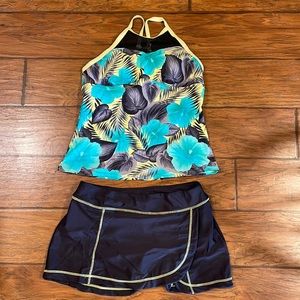 - Tankini Bathing Suit Size M ZeroXPosur Swimwear
